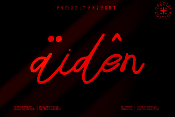 Aiden Script Font Review for Real-World Design