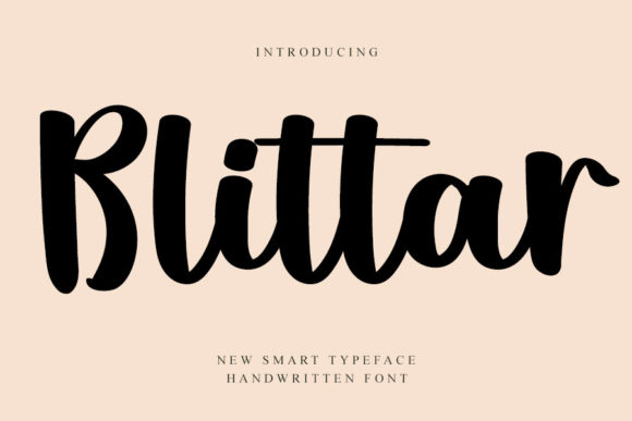 Blittar: A Trendy Script Font for Modern Campaigns