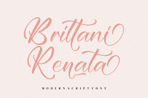 Brittani Renata: A Modern Script Font for Editorial Design