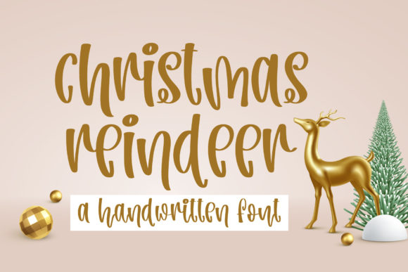 Christmas Reindeer Font for Festive Campaigns
