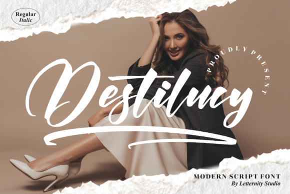 Destilucy: A Script Font for Campaign Creativity