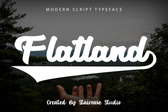 Flatland: A Bold Handwritten Font for Modern Branding