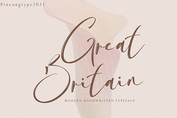 Great Britain Script Font for Branding Projects