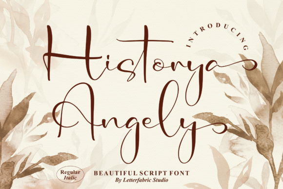 Historya Angely: A Script Font for Branding and Design