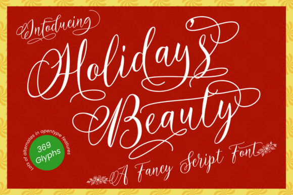 Holidays Beauty Font for Handmade Creations