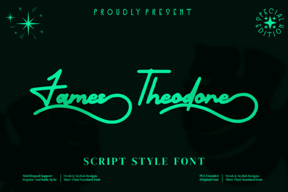 James Theodore: A Script Font That Elevates Digital Branding