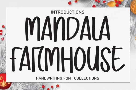 Mandala Farmhouse Font for Digital Creatives
