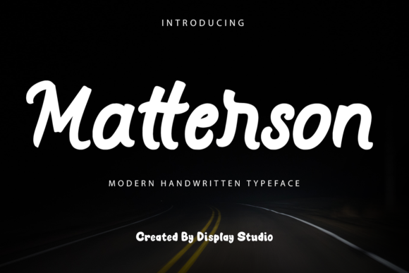 Matterson: A Modern Handwritten Font for Editorial Design