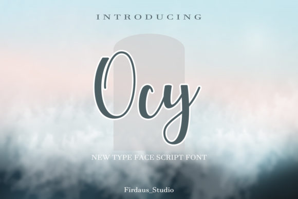 Ocy: A Modern Script Font for Web Design