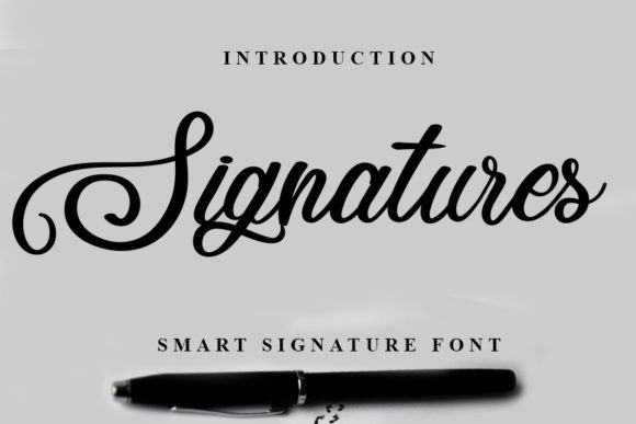 Signatures Font for Modern Web Design