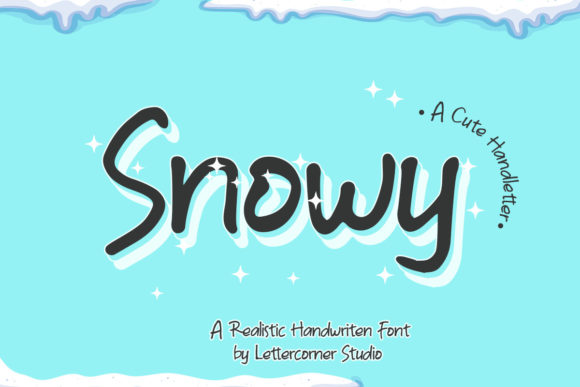 Snowy: A Handwritten Font for Editorial Design