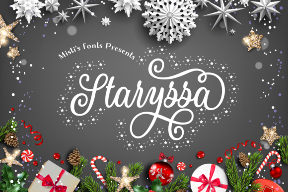 Staryssa: A Star-Studded Script Font for Editorial Design