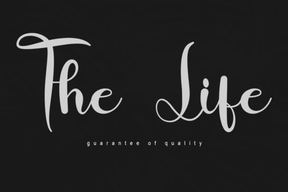 The Life: A Script Font for Modern Branding