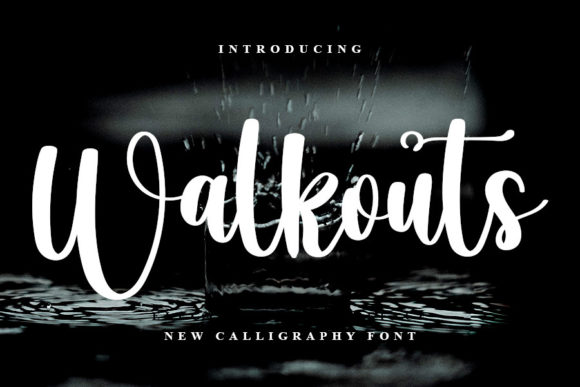 Walkouts Font for Handmade and Commercial Craft Projects